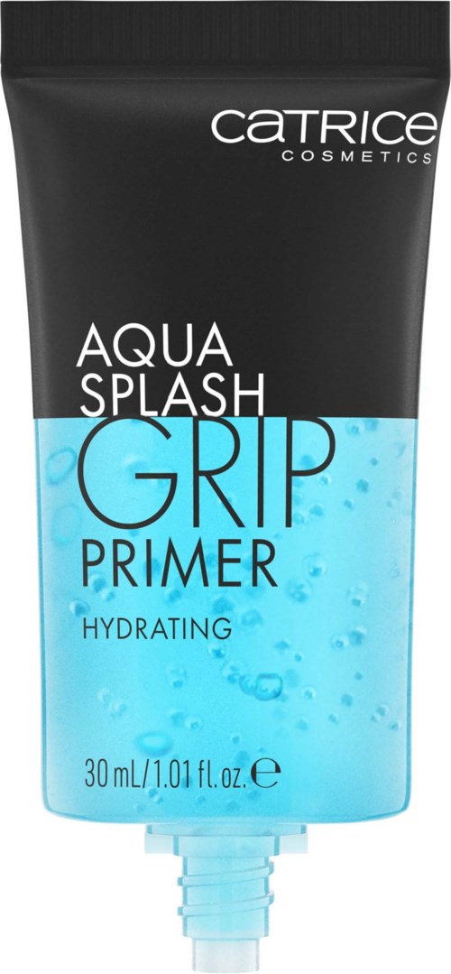 Catrice Aqua Splash Grip Primer -tuubi, sininen neste pullo, kosteutava.