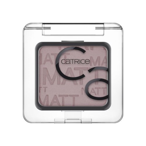 Ett fyrkantigt rougekompact med ett genomskinligt lock, rosa puder inuti, och en svart kurvig design på ytan.