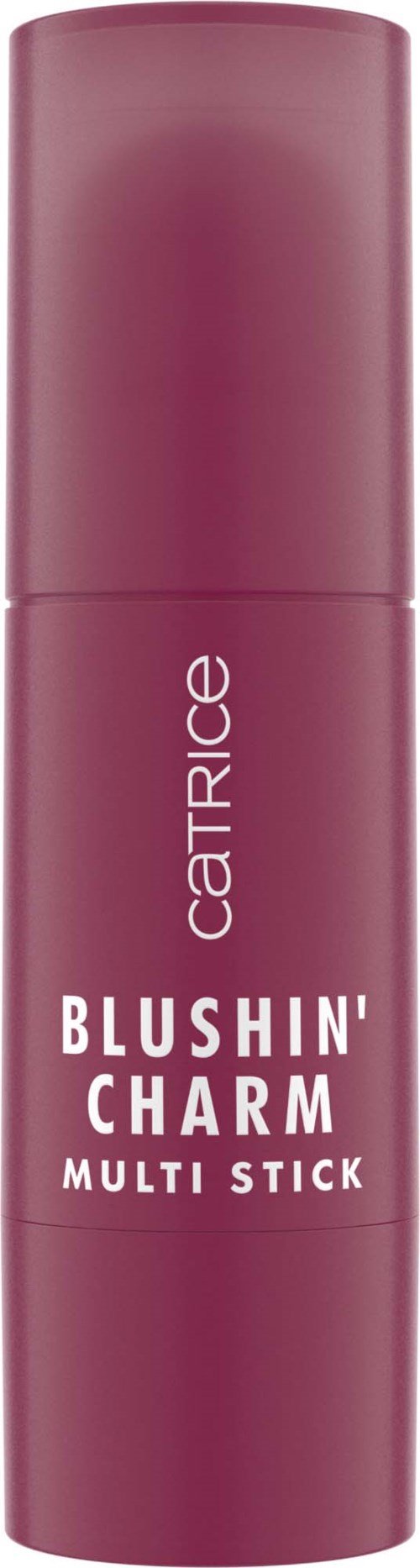 A purple stick with white text, labeled 'Blushin' Charm Multi Stick' by Catrice.