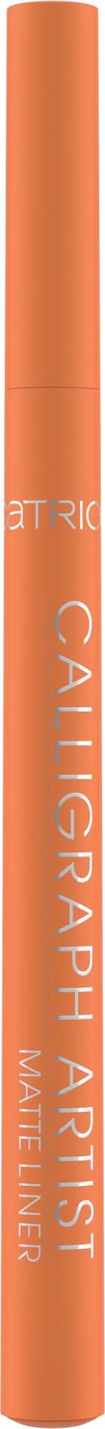 A pink lip liner pencil labeled "Calligraphy Artist" and "Matte Liner" stands vertically on a black background.