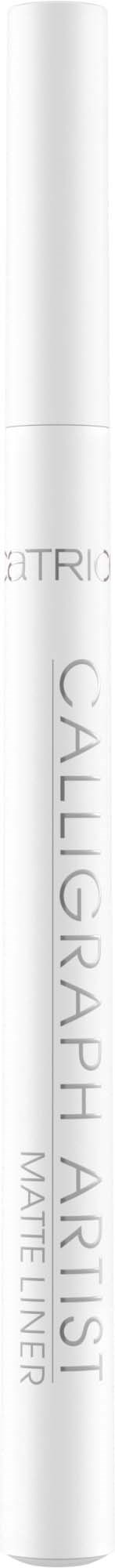 A white lip liner pencil with text saying 'CALLIGRAPH ARTIST' and 'MATTE LINER' on it.