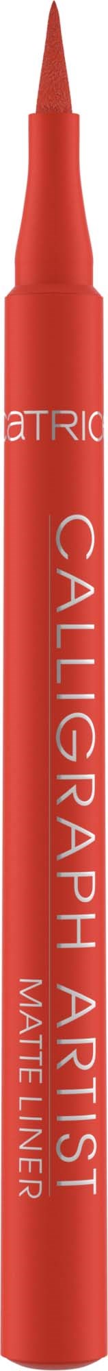 A red felt-tip pen with the words "Calligraphy Artist" and "Matte Liner" printed on it.