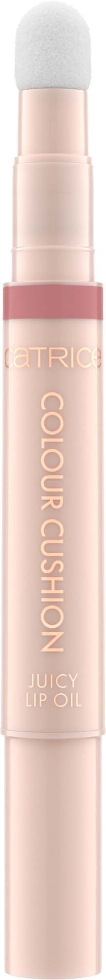 A pink pen with a sponge tip, labeled as Colour Cushion Juicy Lip Oil.