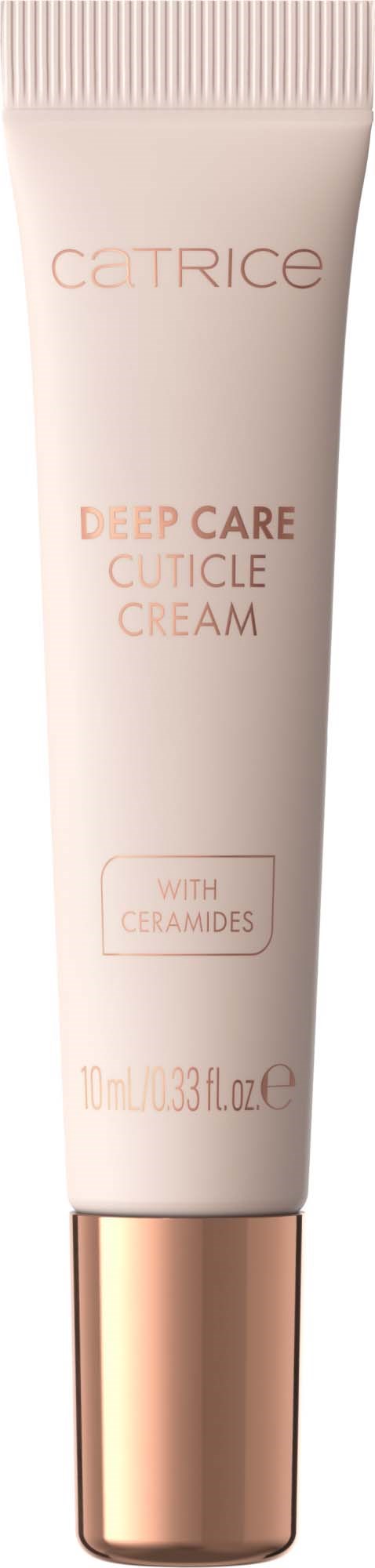 Catrice Deep Care Neglebånds kremrør med rose gull lokk.