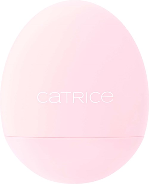 Roze oval verpakkeling met 'CATRICE' erop in witte letters.