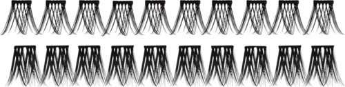 Black and white geometric pattern with repeating interconnected diamond shapes in two rows.