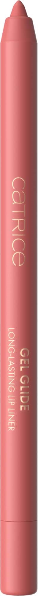 A pink eyebrow gel pencil with a cap, labeled 'Catrice' and 'GEL'.