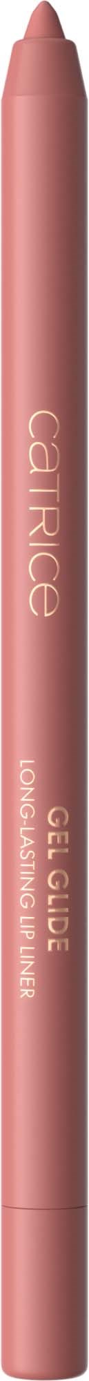 A pink gel lip gloss crayon with the brand name 'catrice' written on it.