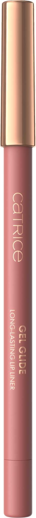 A pink lip gloss with a gold cap, labeled "eautre GEL GLOSS".