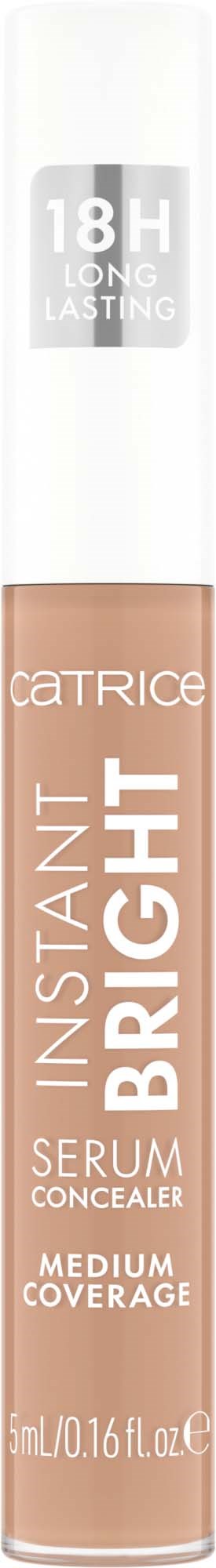 A tube of Catrice Instant Bright liquid concealer for medium coverage, lasting 18 hours.