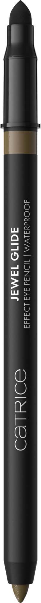 A black pen with a cap, labeled 'Catrice' and 'Jewel Glow,' designed for makeup or writing.