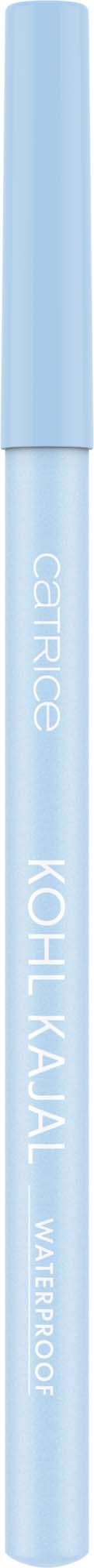 Een blauwe pen met de woorden "Kohl Kajal" en "Waterdicht" erop.