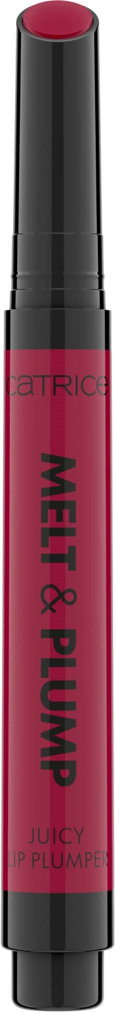 Es ist ein Lippenstift mit roter Farbe, mit Marke und Produktdetails gekennzeichnet.
