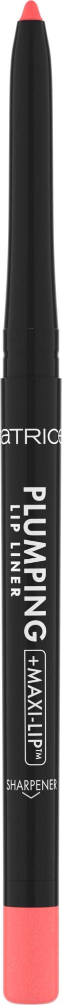 A black lip liner pencil with pink tip and pink end, labeled "Pumping Lip Liner" and "Max Lip".