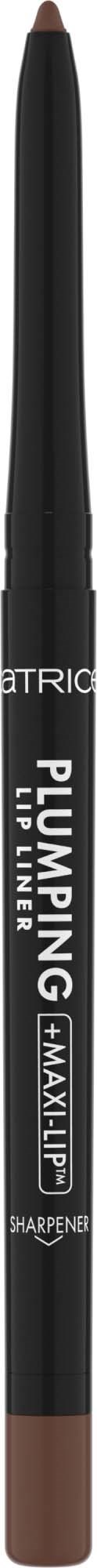 A brown eyebrow pencil with a black cap and white text, designed for shaping eyebrows.