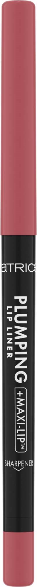 A dual-ended makeup pencil with pink color, labeled as 'sharpen' and 'max'.