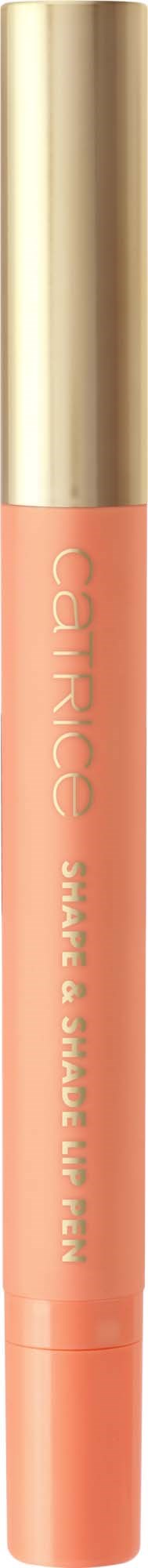 A beige and pink lip gloss with a gold cap, standing upright.