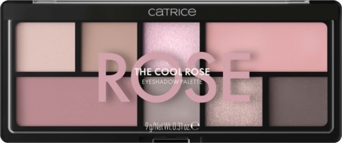 Catrice silmänluomiväripaletti vaaleanpunaisilla, beigen ja glitterisillä sävyillä, nimeltä The Cool Rose.