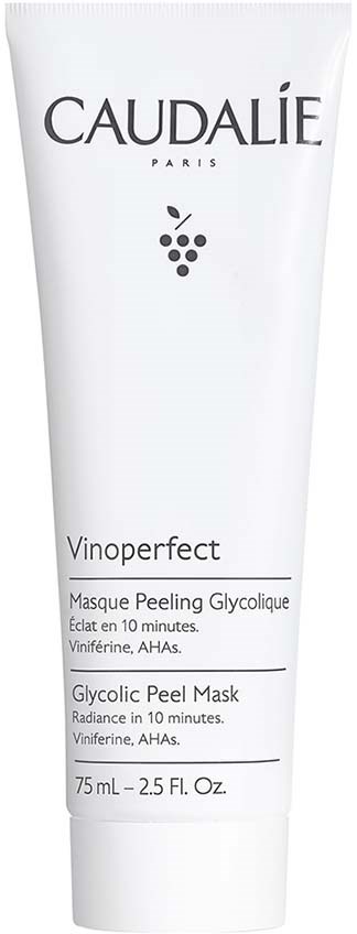 Caudalie Glycolic Peel Mask, 75 mL, viinirypäleitä, kirkastaa ihoa 10 minuutissa.