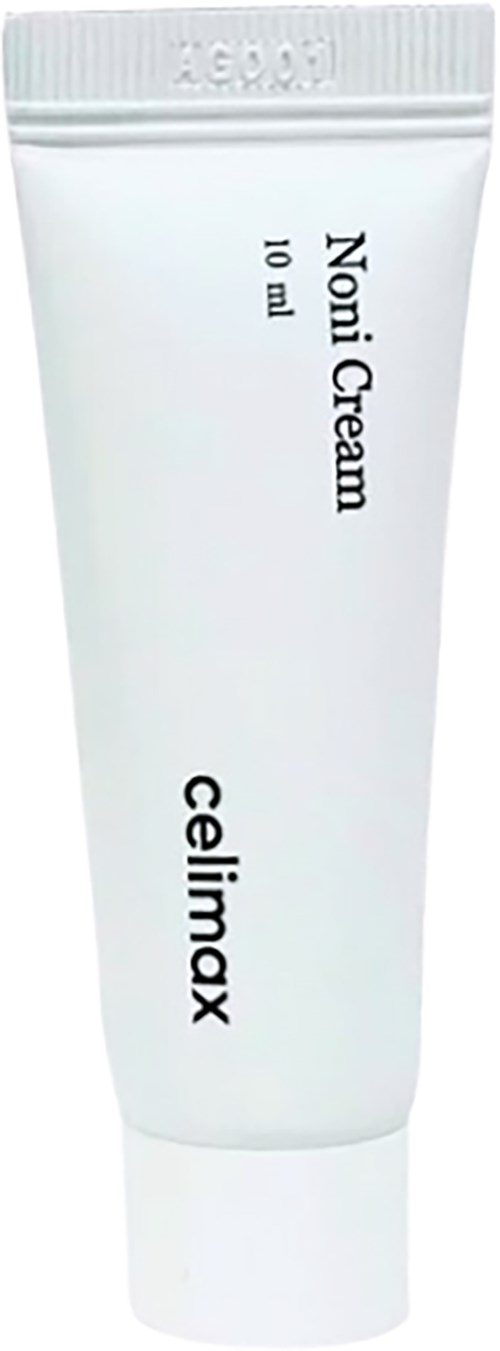 Eine weiße Tube mit der Aufschrift cellulax noni creme, 10 ml Kapazität, einfaches Design, keine zusätzlichen Grafiken.