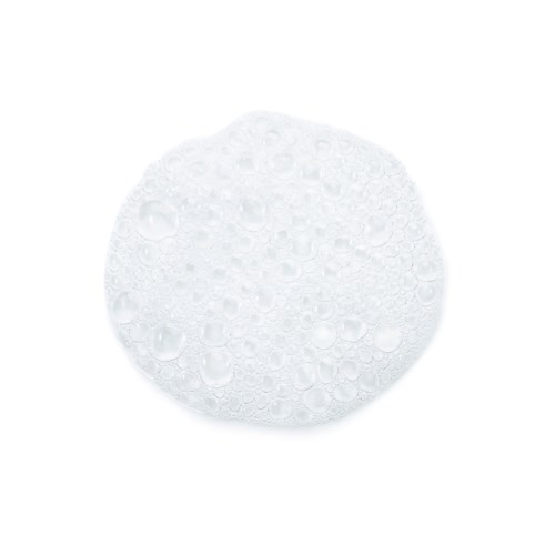 A round soap with many bubbles on its surface.