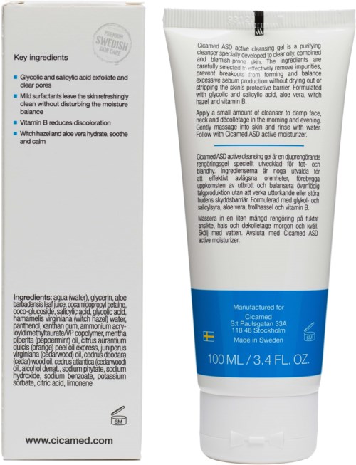 Cicamed ASD Clerar Skin ASD Active Cleanser Gel 100 ml