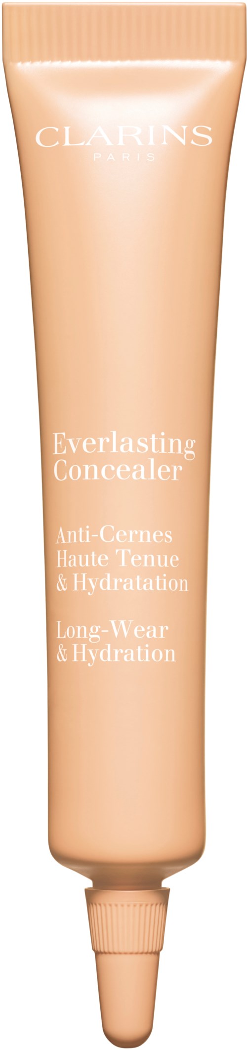 Beige Clarins Everlasting Concealer -putki ja kosteuttava peiteaine.