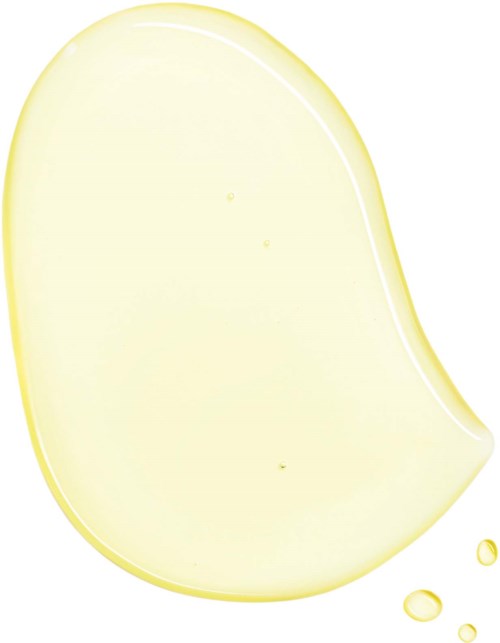 A slice of cheese with a smooth, pale yellow surface and some small holes.