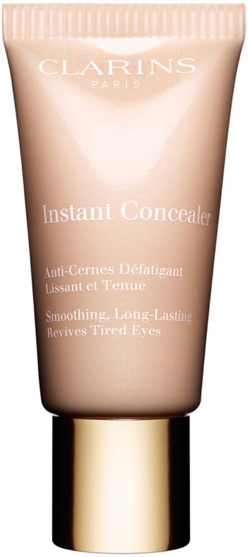 A tube of Clarins Instant Concealer for tired eyes, designed to smooth and hide dark circles.