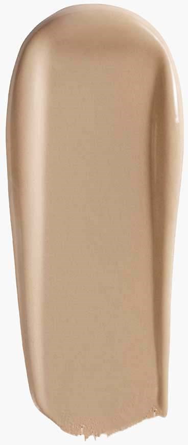 Een beige make-upstift met afgeronde randen en een glad oppervlak.