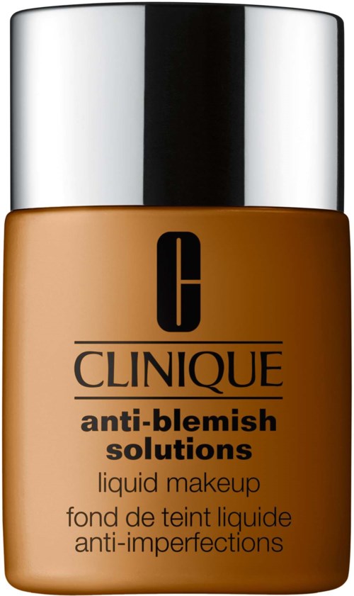 A bottle of Clinique anti-blemish liquid makeup for skin concerns and imperfections.
