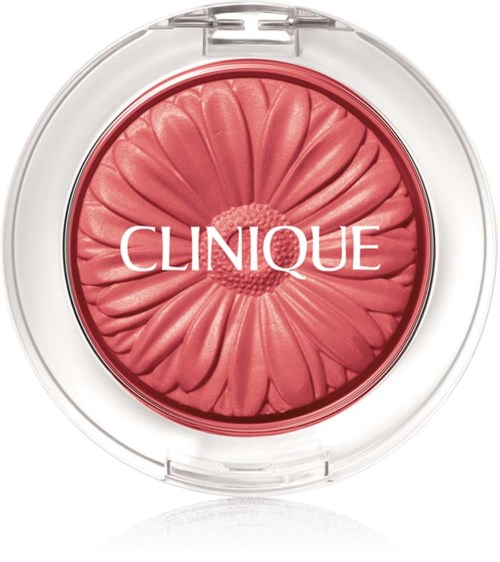 Ein Clinique Rouge-Produkt mit Blumenmuster auf der Oberfläche.