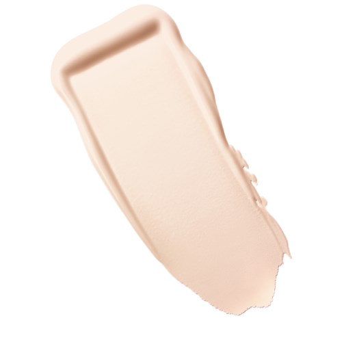 Ein beiges Make-up-Produkt mit runder rechteckiger Form und glatter Textur.