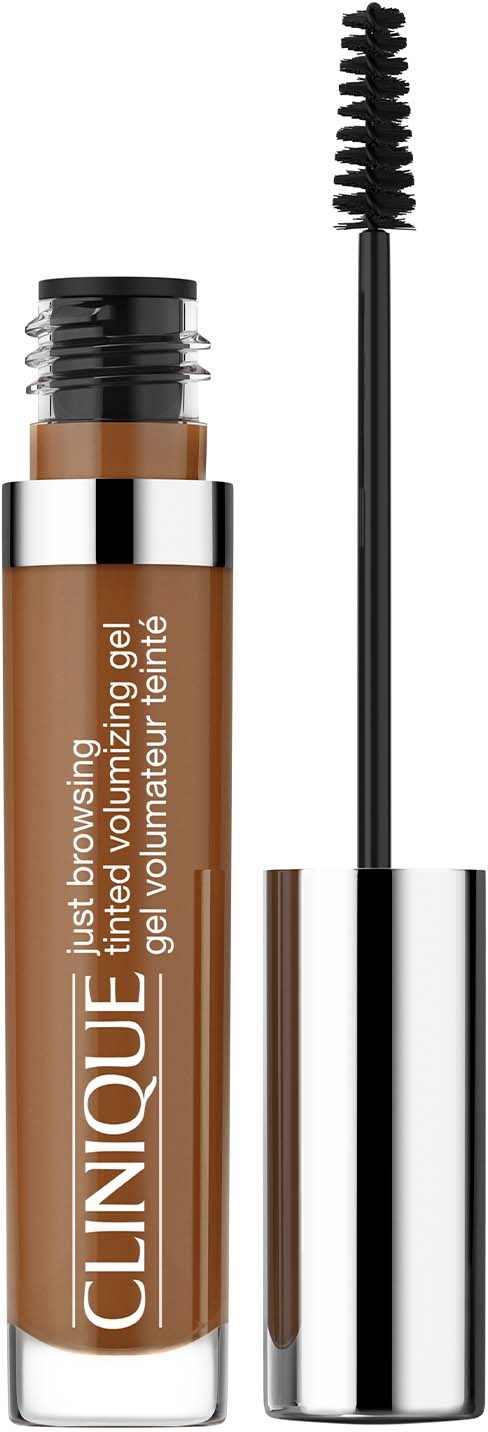 Een tube Clinique volumizing gel met een applicator en een zwarte schroefdop.