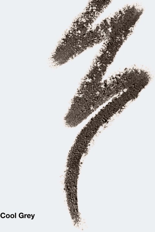 Een grijze abstracte spiraal gemaakt van kleine stippen, gemarkeerd "Cool Grey".