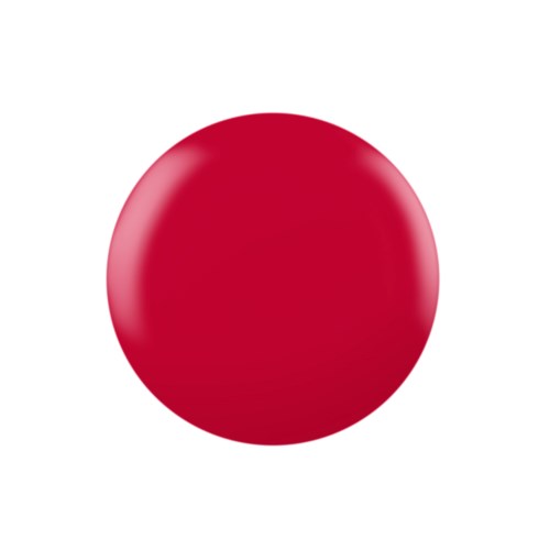 Ein glänzender roter Ball auf weißem Hintergrund.