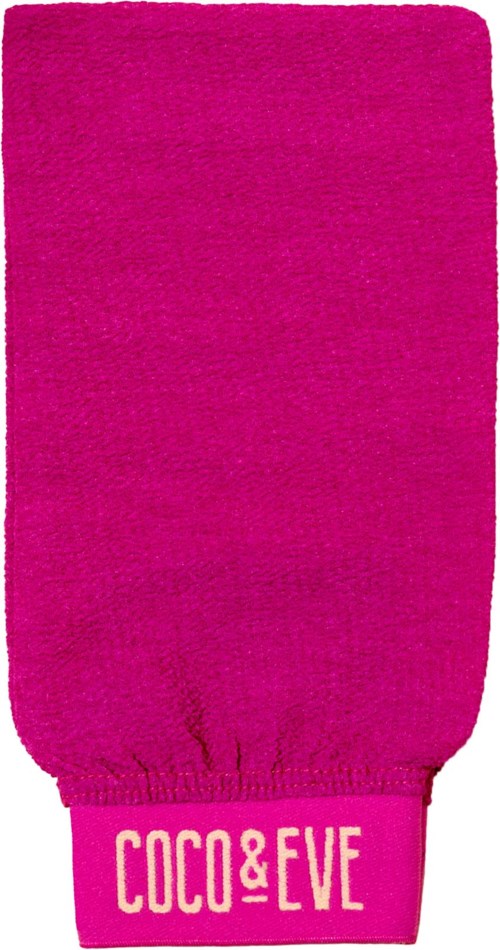 A bright pink sock or sleeve with a band that reads "COCO & FIVE" in white text.