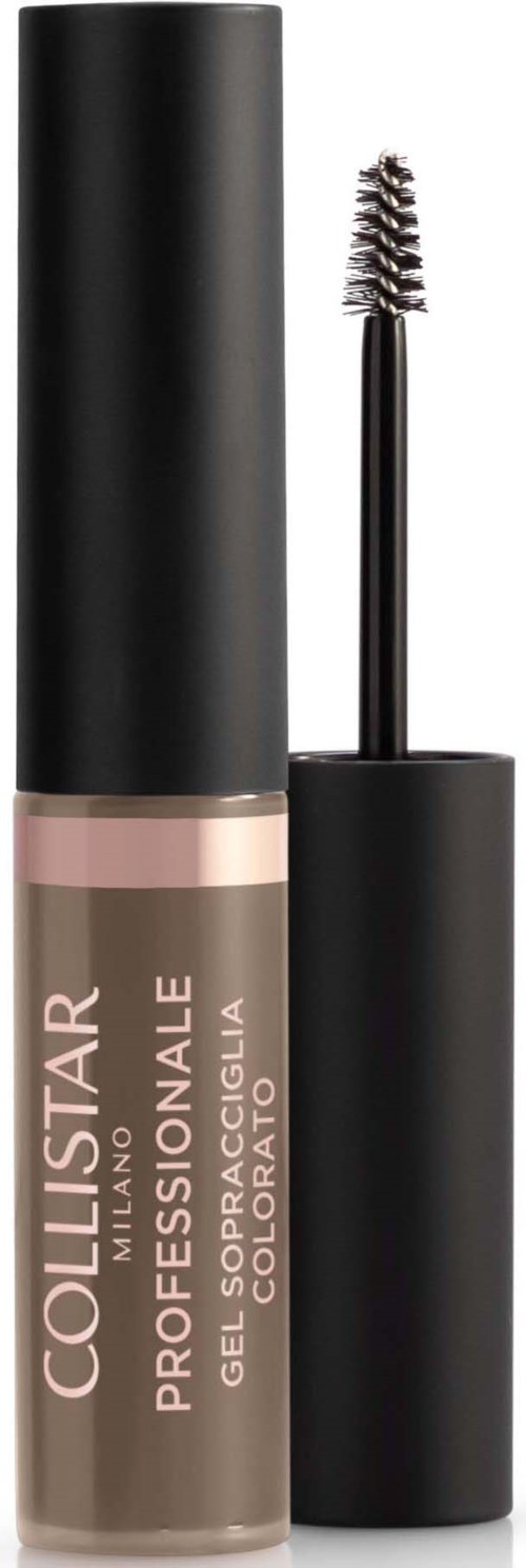 Ein Tube mit beigem Lidschatten, schwarzer Deckel und Pinsel. Das Produkt ist von Collistar.
