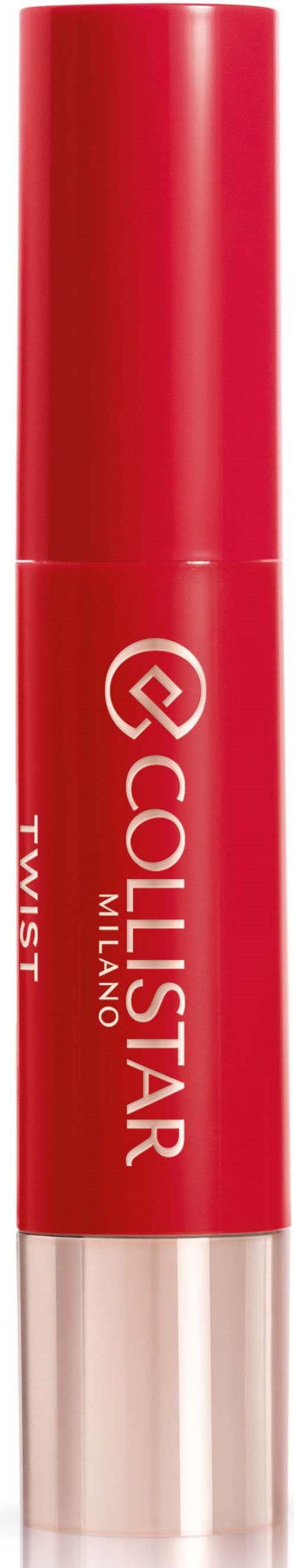 Ein roter Lippenstift mit dem Namen Collistar Milano und dem Wort Twisting.