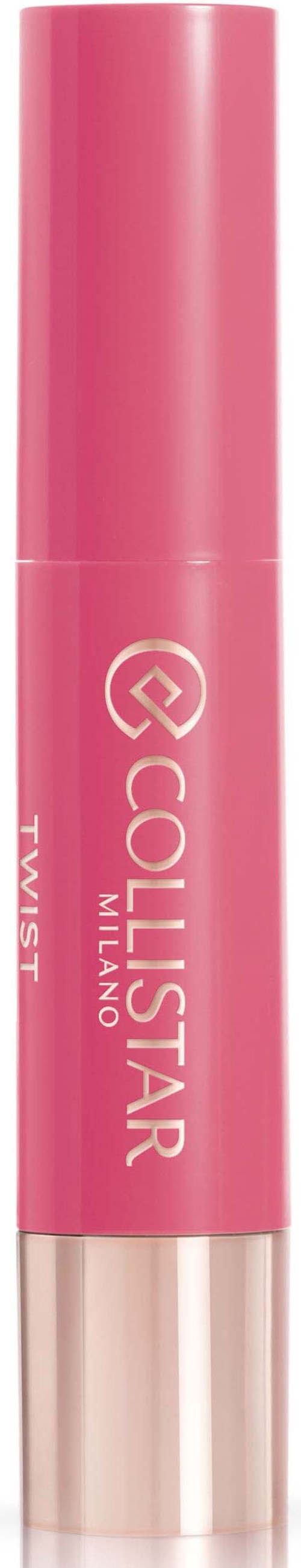 Pinkfarbener Lippenstift mit Markenname 'Collistar' und 'Twist'.