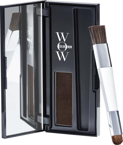 A box with brushes and a mirror, labeled 'WW Color WOW,' used for hair coloring or styling.
