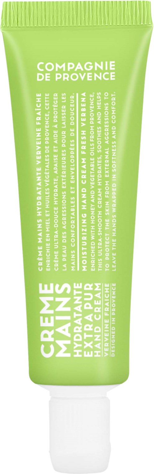 A green tube labeled "COMPLÉMENT DE PROVENCE" and "MADAME EXPLORER CALM" with text describing its use and ingredients.