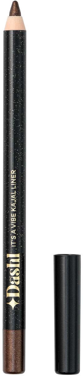 A black pencil with a metallic brown tip and a black cap, labeled "Desh" and "It's Avon Katalog Line".