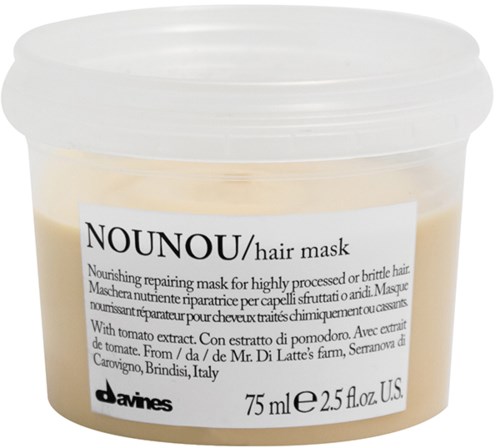 Närande hårmask med tomatextrakt, i en 75 ml behållare, från Davines, tillverkad i Italien.