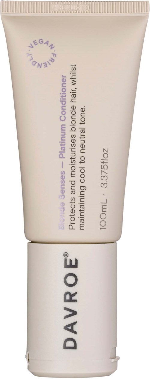 Weißer Tube mit 'DAVROE' Beschriftung, kühlendes Haarkonditionierer für geschädigtes Haar, 100 ml.