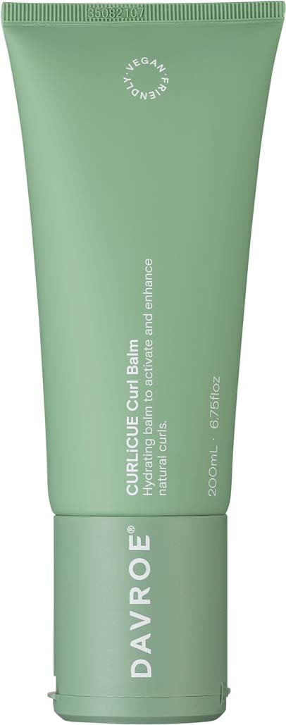 Grön tub med DaybyrE CurlIce Curl Balm med vegansk märkning, 200 ml storlek, för lockigt hår.