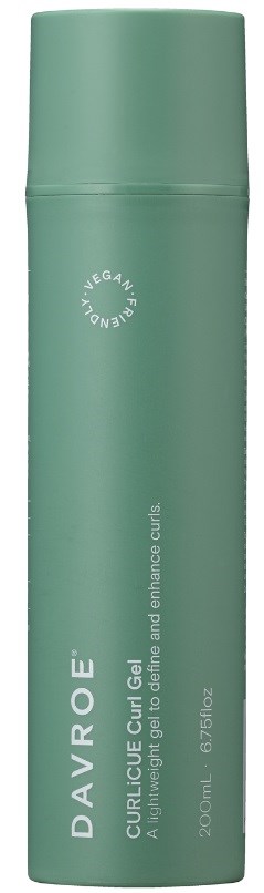 Green cylindrical bottle with white text, labeled 'Davroe Curl Culture' and '300ml'.