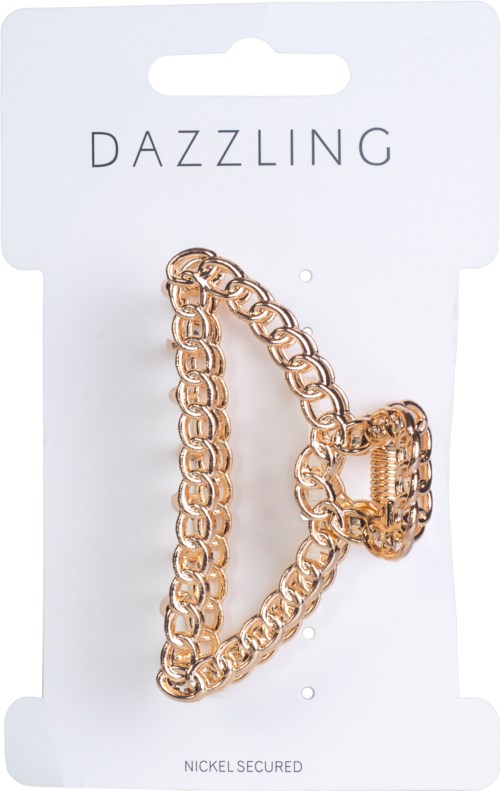 Dazzling Colored Hair Clip Gold