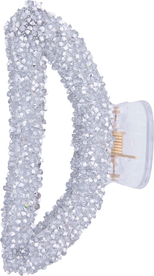 En bröstpump täckt med rhinestones eller kristaller med en tydlig plastflaska fäst.