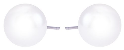 A pair of white spherical objects connected by a thin wire.